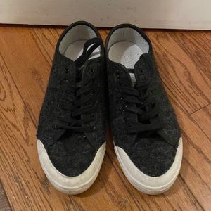 Rag & Bone Standard Issue Dark Grey Wool  Sneakers Size 39.5 EU /9 US worn twice